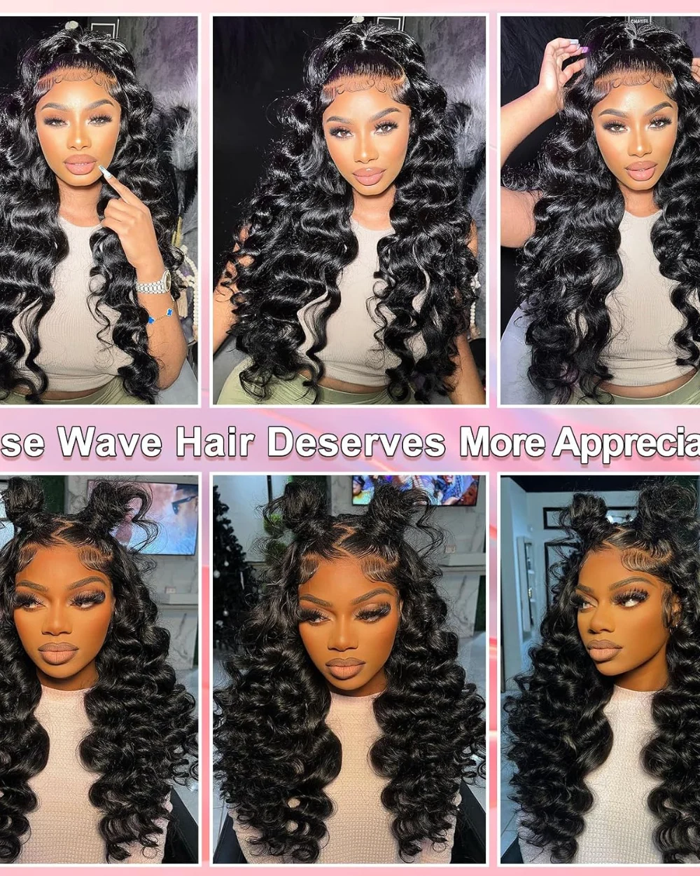 16" 360 Lace Wig, view 3