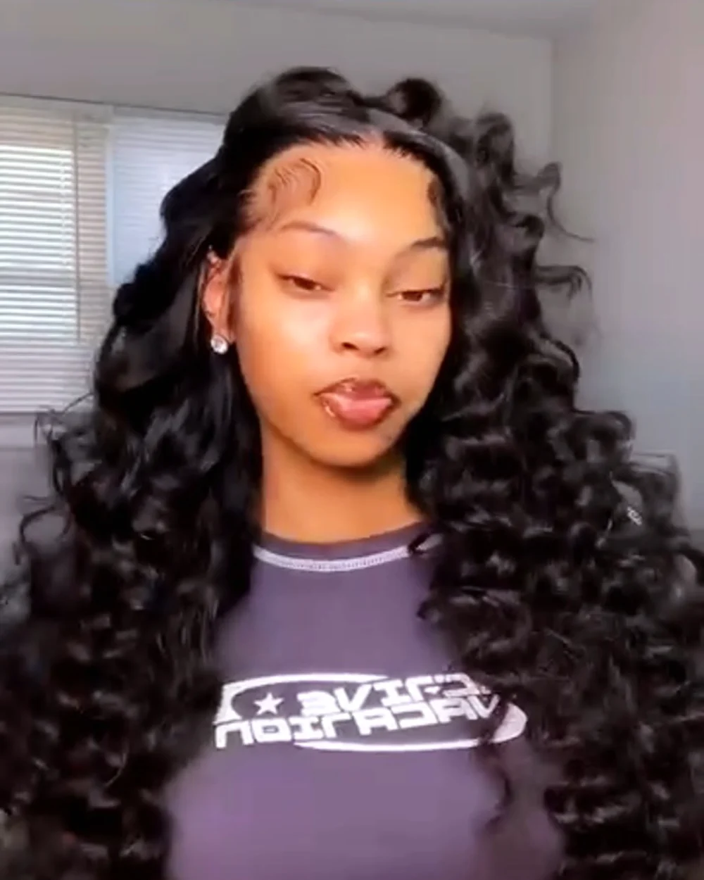 20" Chocolate Brown Lace Front Wig, view 6