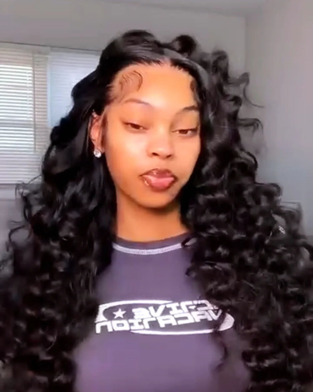 30" Chocolate Brown Lace Front Wig, view 3