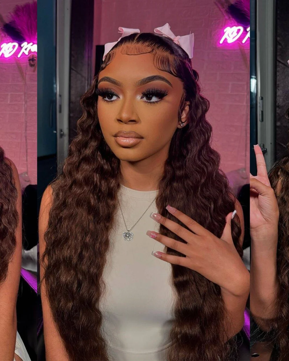Chocolate Brown Lace Front Wig, view 6