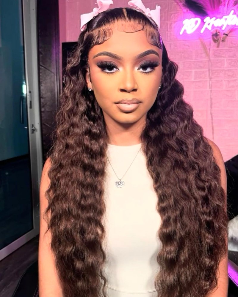 30" Chocolate Brown Lace Front Wig
